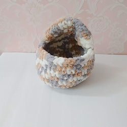 フクロモモンガ　ポーチ　Ⅿ⑨　２匹用　袋　毛糸　ハンドメイド 2枚目の画像