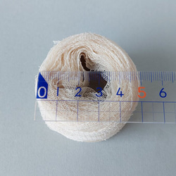 B407　チュールストレートヤーン(ホワイト3)　素材糸　引き揃え糸 6枚目の画像