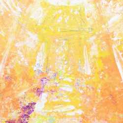 原画「夢で見た風景 ー山の鳥居ー」額サイズ35×48㎝ パワーアート 5枚目の画像