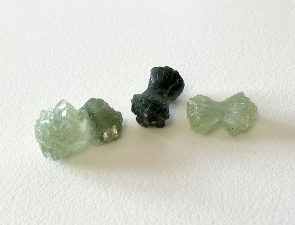 リボンプレナイト　3個セット／摩洛哥　葡萄石／Prehnite Morrocco 3pcs set 8枚目の画像