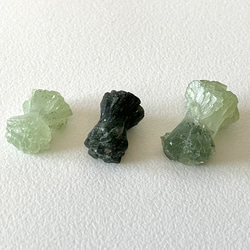 リボンプレナイト　3個セット／摩洛哥　葡萄石／Prehnite Morrocco 3pcs set 2枚目の画像