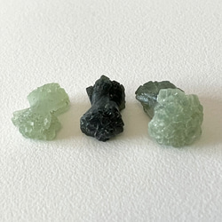 リボンプレナイト　3個セット／摩洛哥　葡萄石／Prehnite Morrocco 3pcs set 6枚目の画像