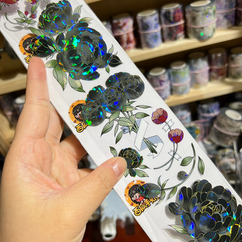 海外 PETテープ マスキングテープ 泡とフラワー 【公式通販】