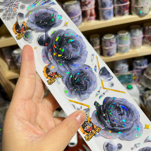 海外 PETテープ マスキングテープ 泡とフラワー 海外 PETテープ マスキングテープ 泡とフラワー