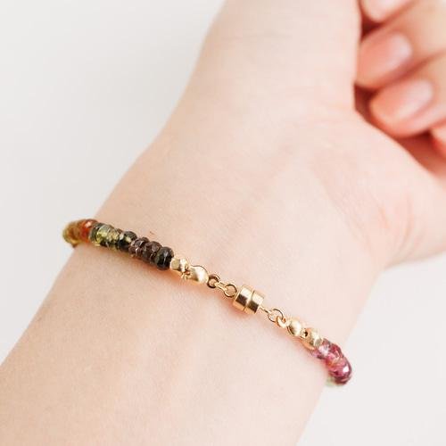 14KGF トルマリンのブレスレット 14kgf トルマリンのブレスレット ブレスレット chocoriita(ﾁｮｺﾘｰﾀ