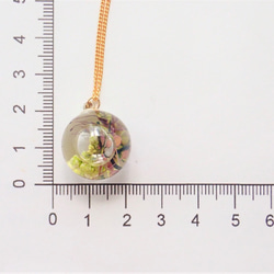 小花滿開　永生花浮游花項鍊　長度可調校　❊空郵台灣5-7天 第6張的照片