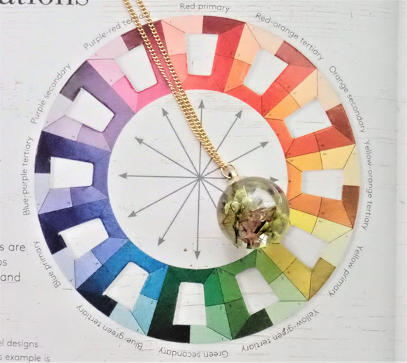 小花滿開　永生花浮游花項鍊　長度可調校　❊空郵台灣5-7天 第7張的照片