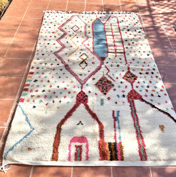 モロッコ ラグ カーペット 絨毯 アジラル ベニワレン 12 カーペット