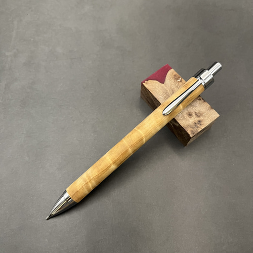 やまだ工房木軸シャープペン 0．5mm芯 吉野杉軸 吉野杉瘤杢