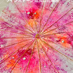 【一点もの】オシャレでユニークな蓮の葉ハッピーアート:  The beauty of lotus leaf 輝き,美 13枚目の画像