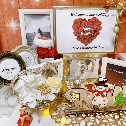 No.1017クリスマス ウェルカムスペース 結婚式 まとめ売り ウェルカム