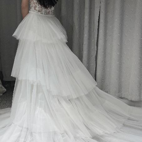 3D立体レース刺繍 優雅 オフショルダー セクシー マーメイド  