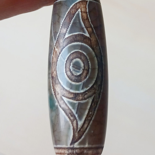 チベット 鳳凰眼天珠 ビーズ momobeabh 通販 16618052｜Creema