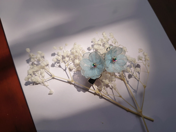 ［銀蓮花Anemone］– 髮夾 第2張的照片