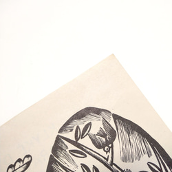 ウサギとキツネとキノコ リトアニア洋書 カルトン 戯画 イラスト図版 ヴィンテージペーパー 2003－15 5枚目の画像