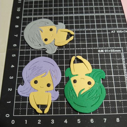 おすそ分けファイル ＊ ダイカット416 素材 コラージュ クラフトパンチ