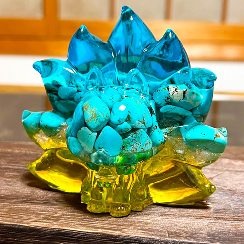 九尾の狐 ✨⭐️オルゴナイト⭐️✨ ■恋のお守りに最適■愛と生命力■魔除け 九尾の狐 BIG（ビッグ）✨⭐️オルゴナイト⭐️✨財運・金運