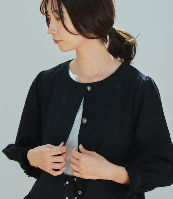 アンナ - Anna blouse - black 11枚目の画像