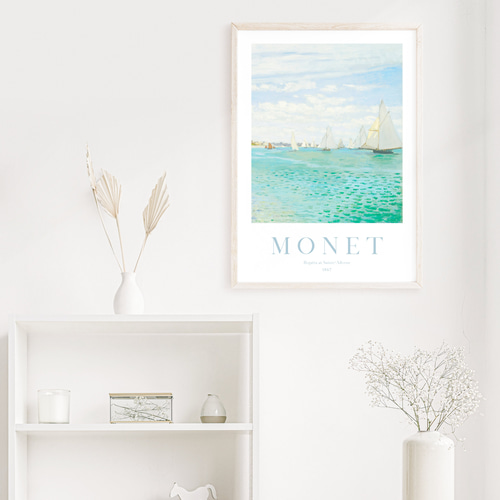 クロード・モネ アートポスター 海 絵画 夏 インテリアアート 絵画
