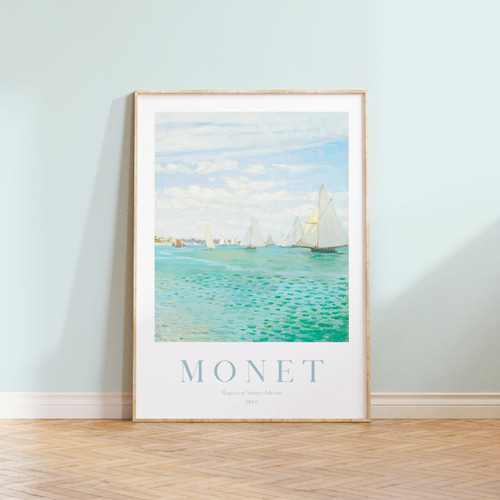 クロード・モネ アートポスター 海 絵画 夏 インテリアアート 絵画