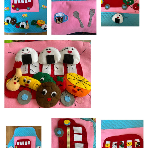 エプロンシアター おべんとうバス 生地 ショコラ 通販 16618743