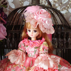 ロマンスミディー 花の妖精 舞い降りた天使 スウィートピンクのミルフィーユドールドレス豪華4点セット 6枚目の画像