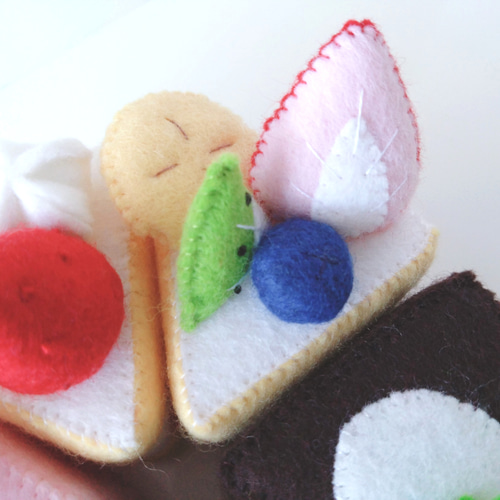 選べるフェルトのケーキ屋さん 3個セット♡フェルトおままごと