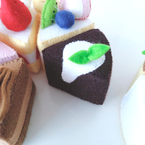 選べるフェルトのケーキ屋さん 3個セット♡フェルトおままごと