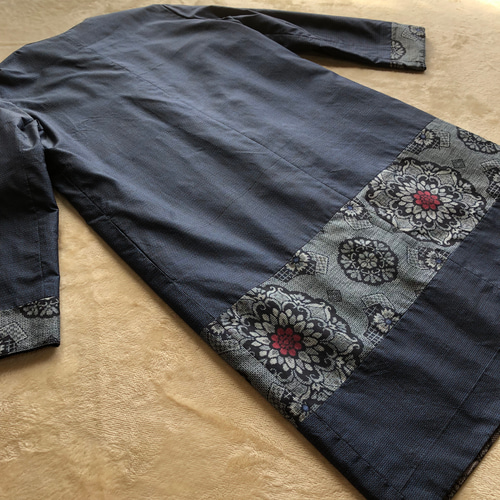 半幅帯　リバーシブル　大島紬　パッチワーク 半幅帯 リバーシブル 大島紬 パッチワーク