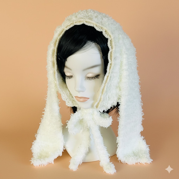 うさ耳ニット帽 ヘッドドレス 星 バラ ヘッドドレス | HoshibakoWorks