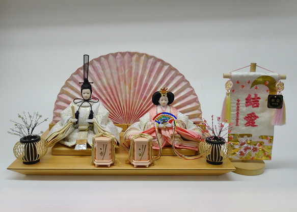 郡上本染 額入り 立ち雛|渡辺染物店｜郡上八幡屋-特産品通販-