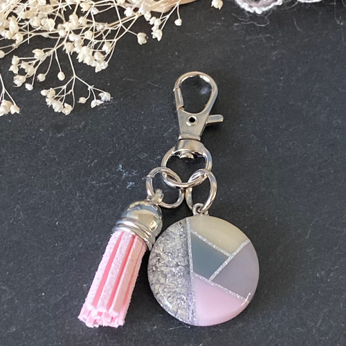 タカママページ　名入れチャーム　レジンキーホルダー5点 MY mama レジン枠 セット 全5種 ゴールド □ レジン 枠 型枠