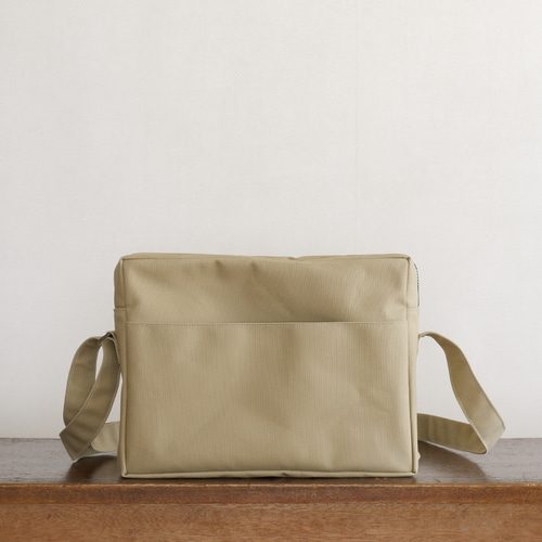 ショルダースクエア A4サイズ ベージュ / 9号帆布 ショルダーバッグ