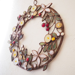 ステンドグラスのクリスマスリース 9枚目の画像