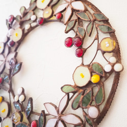 ステンドグラスのクリスマスリース 15枚目の画像