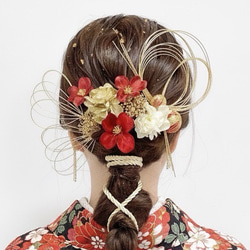 成人式 卒業式 髪飾り HA-0228 成人式 卒業式 お花 髪飾り 和風オリジナル髪飾り 黒 ブラック