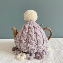 ティーコゼー 模様編み(色選択できます) ポットカバー・ティーコージー