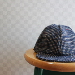 Over Size Short Tuba Cap British Made Tweed 3枚目の画像