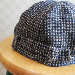 Over Size Short Tuba Cap British Made Tweed 5枚目の画像