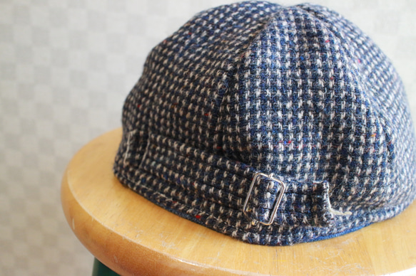 Over Size Short Tuba Cap British Made Tweed 5枚目の画像