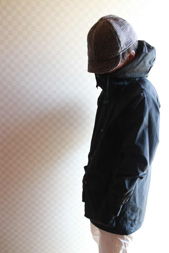 Over Size Short Tuba Cap British Made Tweed 6枚目の画像