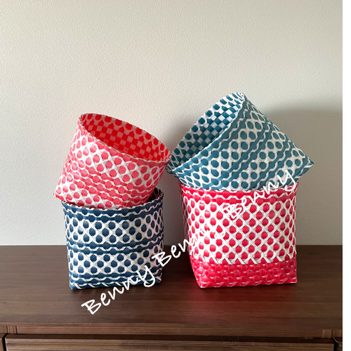 バスケット コーラル Sサイズ 小物入れ お道具入れ プラカゴ PP