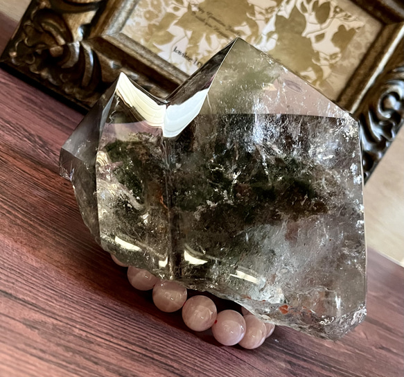 龍神ガーデンクォーツ虹入り☆ツインポイント《龍神の庭園》 ガーデンクォーツは