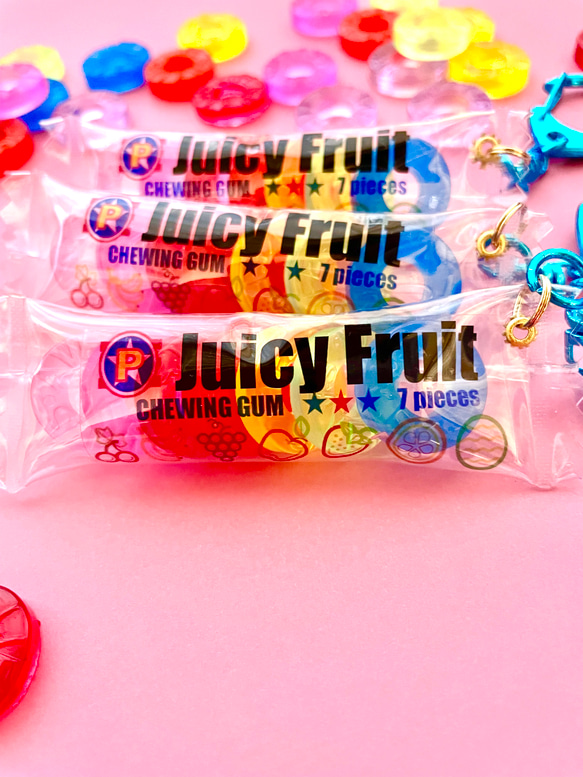 Juicy Fruits Chewing Gummy packaged charm 3枚目の画像