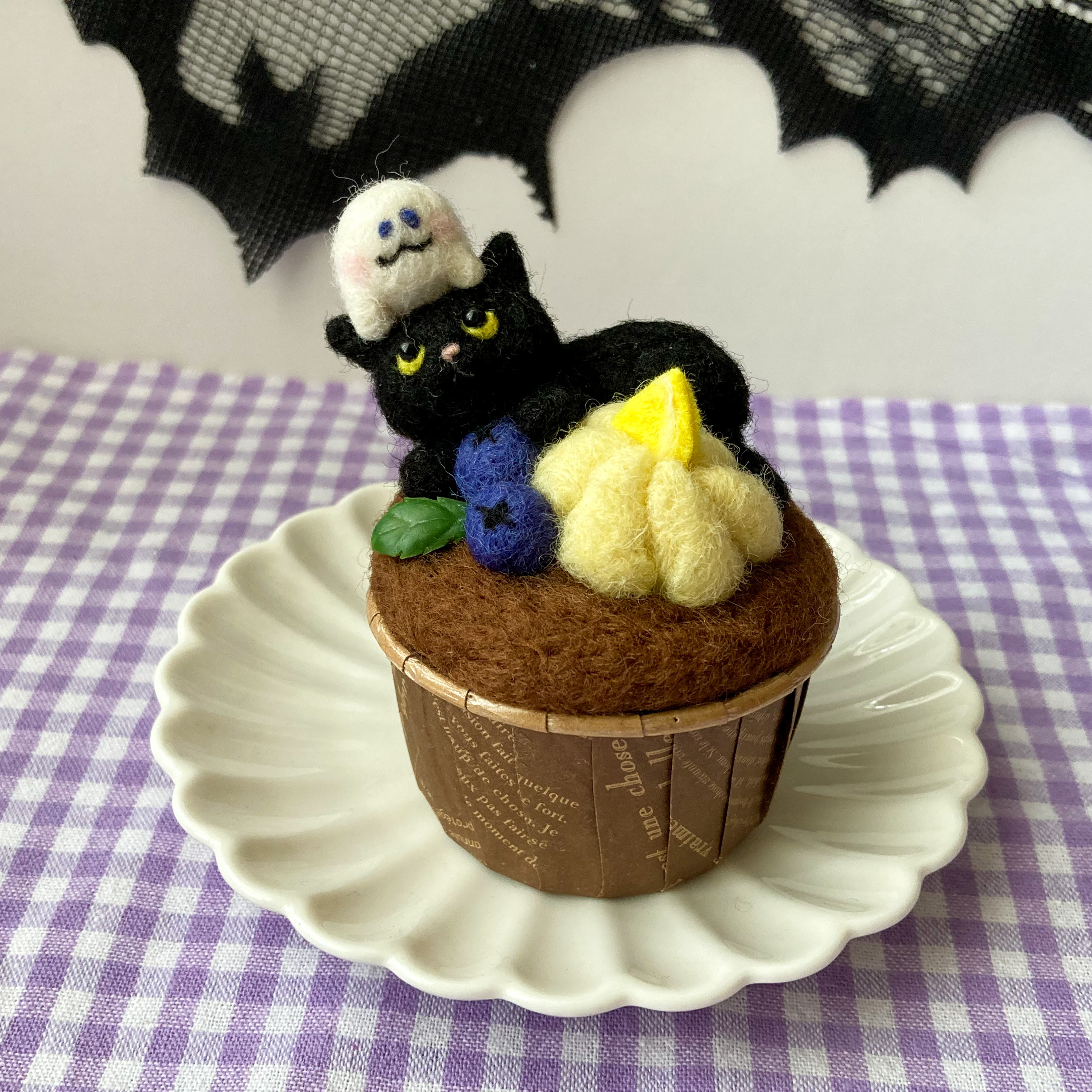 ケーキ カクテル インサート 猫 装飾 ハロウィン ガーニッシュ 黒 ケーキ カクテル インサート 猫 装飾 ハロウィン ガーニッシュ 黒