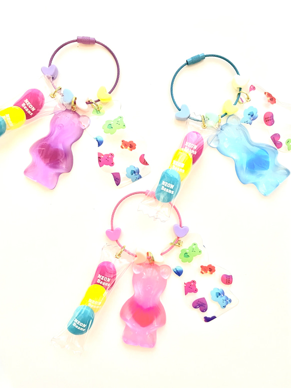 Neon Bear's & Beans Candy Ring charms 6枚目の画像