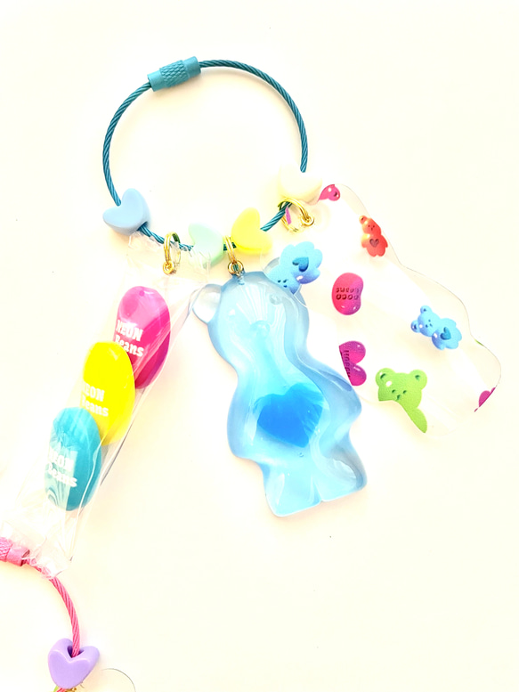 Neon Bear's & Beans Candy Ring charms 2枚目の画像