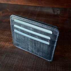 《 小銭 ＆ カード 》ミニマルレザーウォレット（ブライドルレザー）シンプル財布 8枚目の画像