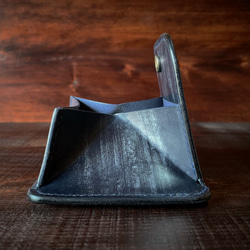 《 小銭 ＆ カード 》ミニマルレザーウォレット（ブライドルレザー）シンプル財布 10枚目の画像