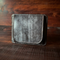 《 小銭 ＆ カード 》ミニマルレザーウォレット（ブライドルレザー）シンプル財布 11枚目の画像